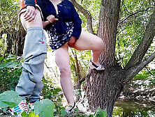 Busty mature mom in law gets me off outside