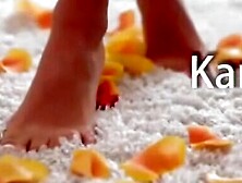 Wearing just a bra and butt shorts set Kama Oxi is an absolute stunner. The hotblooded Euro bae is ready to create the gorgeous