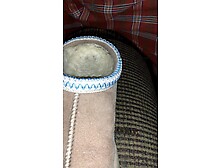 Intensive boy climax - Cums into UGG slippers