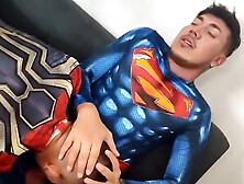 Big Cock Superheroes Bareback Threesome