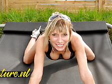 Skinny Voyeur Milf Gets Fucked In The Ass & Sucks Cock In Public