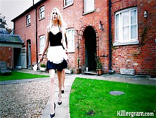 Романтический секс с горничной Тамара Грейс в чулках