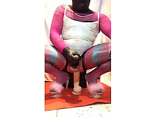 Show By Sissy Bitch Fuck In Pink And Light Blue Stockings 3