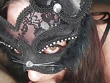 Miss69Peach swallows hard cock in a deepthroat blowjob