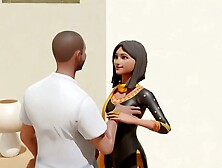 Alauddin fucks princess Jessme,  magic lamp,  princess fucks,  cartoon.  Anal sex