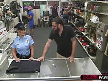 Sexy busty police officer gets fucked