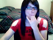 Natalie choking herself