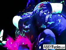 Black Light Rainy Night With Abigal Mac And Ava Addams