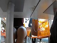 Exhibitionist Woman Upskirt In The Shopping