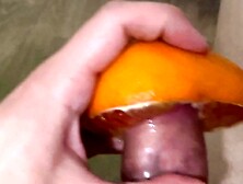 Порвал цитрус своим членом - Нежно потёр - Кончил в апельсин