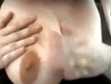 Fat Whore Plays With Her Big Boobs