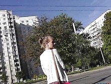 Cute classic panties exposed in amateur upskirt vids