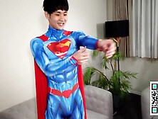 X Superman Sexy Costume Roleplay With Spider Man