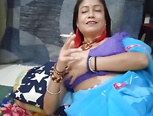 Desi Bhabhi Drink And Smoke Cigarette,  And Enjoy Sex, Hot Pussy,  Boobs, Nippal,  Clit