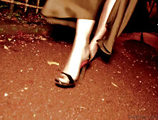 Dark-haired MILF in nylon stockings gets fucked hard in various positions