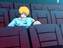 Chainsaw guy, Sex at the cinema - Manga animation