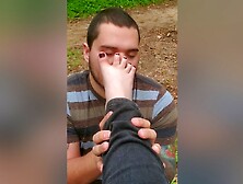Public Foot Worship And Footjob