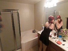 Stepmom Sucks Off Stepson And Gets Unwanted Facial - Pov