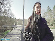 Public Agent Japanese Babe Alina Crystall Rides Stranger