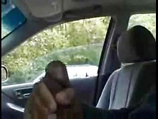 He Is Seen Wanking In His Car