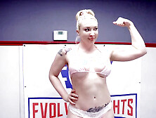 Busty blonde babes Joslyn Jane and Leya Falcon go head-to-head in a wild battle