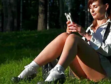 Jeny Smith And Jenny Lovely - Sexy & Lovely Jenny Passes Through Town To Show Off Her Perky Tits