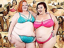 Bbws Julie Ginger N Lady Lynn Bang Two Lucky Fans