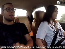 Chick Jerks off a Lover and Masturbate herself while Driving in Public (talk)