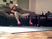 Caught Mom Masturbating in Clothes on Spy Camera