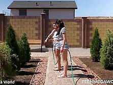 Breasty 3some Dakota Doll Sumiko And Virgin Butterfly Share Toys And Tongues Indoors