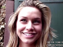 Young Blonde Girlfriend Pleasing Cock In Public POV