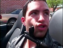 Slutty police officer in latex uniform getting fucked