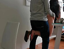 Latin Single Step mom Twerks And Rubs Cock For Rent Money