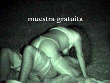 Couple fucking in front of a bunch of creepers