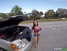 Hard pounding a cute slut