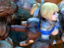 Cassandra Alexandra Gets Pushed Against The Wall & Fucked By Minotaur