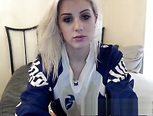 Blond slut with big boobs