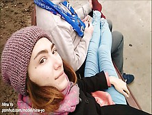 Femdom Public Humiliation Clean My Boots Outdoor In The Park - Nina Yo