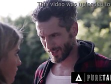 PURE TABOO Despairing Hitchhiker In Trouble Kristen Scott Seduces Escaped Criminal To Save Her Life