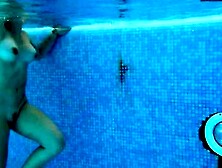 Swimming pool erotics by Diana sexy Spanish girl
