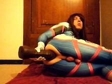 D. Va Riding Huge Black Dildo Until She Cums