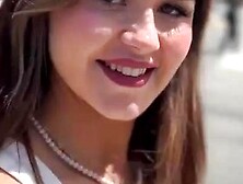 MRLUCKYLIFE - British Babe Bella Mia Goes Los Angeles For Out Hookup