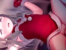 Hot Japanese teen gets a Christmas treat with a naughty massage