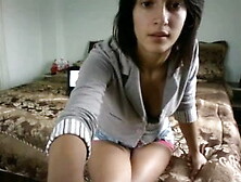 amateur brunette babe tease