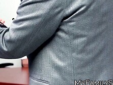 Slutty Vanessa Sky offers her asshole for hardcore office pounding