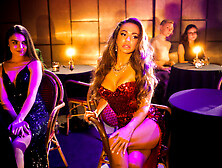 Two busty sluts are taking on stiff dicks in a foursome