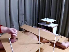 Amateur Femdom CBT and handjob with post orgasm torture