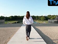 Kaia Gerber Sexy Scene in Kaia Gerber Valentino - Show At Chateau