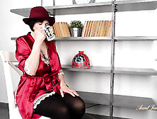 AuntJudysXXX - Busty Mature Hairy Stepmom Minia Fucks Her Stepson After Tea