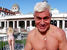 A couple,  including the stunning Mina Von D,  enjoys a passionate vacation together